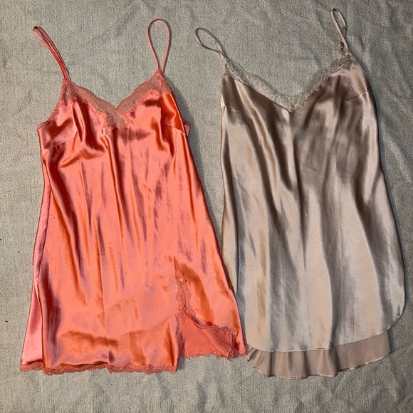 Victoria's Secret Other - 2 x Victorias Secret Mini Satin Slips - BUNDLE OF 2